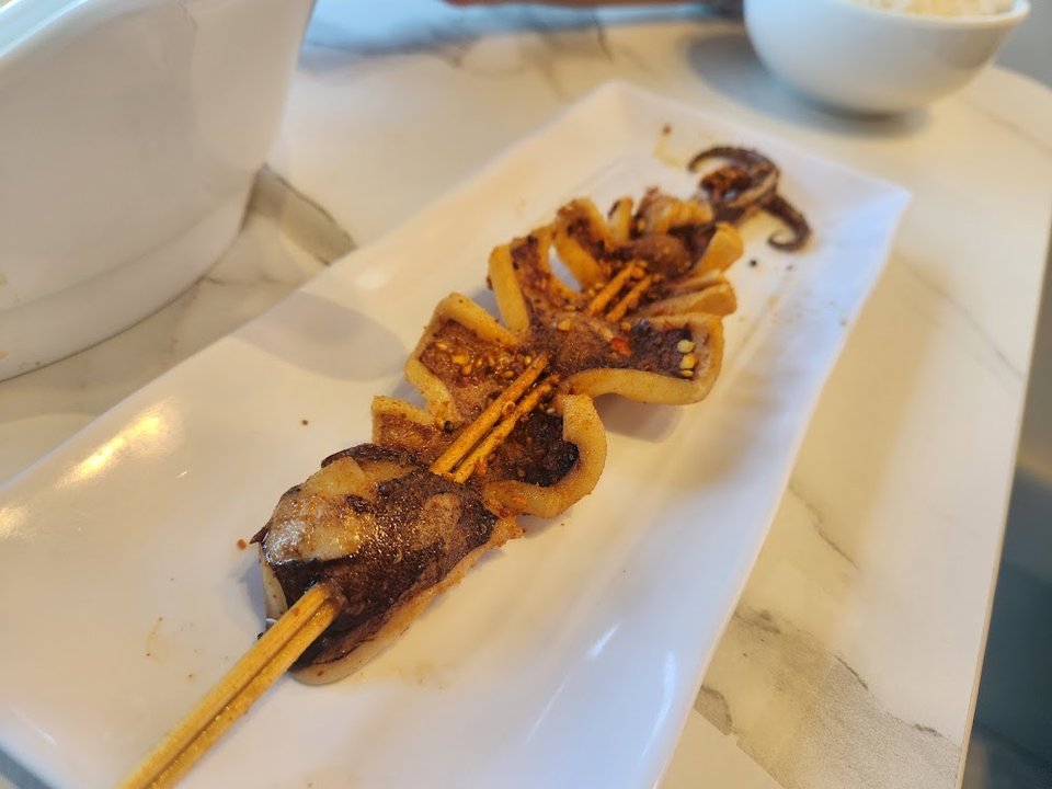 squid skewers 鱿鱼串 1pc